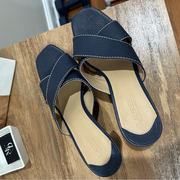 Navy Blue Ralph Lauren Heel - Picture 3 of 5